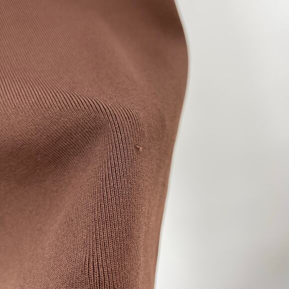 Cult Gaia | Cristos Dress in Java Knit Cut Out Brown Midi XS - Picture 11 of 16